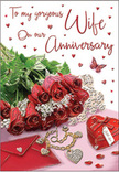 This anniversary card design unfolds like a still life set on a polished table in De Beauvoir Town, capturing a moment of deep, heartfelt celebration. A lush arrangement of red roses stretches across the scene, each bloom richly shaded in velvety crimson, the petals catching the light as if touched by early morning sun. They nestle into delicate greenery, slender leaves and soft fronds curving around the flowers to create a sense of gentle movement, as though a breeze from the nearby Regent's Canal has just brushed past. Below the roses lies a carefully placed envelope, its flap slightly lifted to suggest a handwritten message inside, alongside a heart-shaped locket resting on a fine chain. Tiny pearls and jewel-like adornments glimmer softly, scattered near the card as if lovingly set down after being worn on a special evening out in N1. The surface beneath has a subtle shimmer, reflecting hints of ruby red and soft blush tones that surround the composition. Sprinkled heart shapes and a single illustrated butterfly lend a touch of magic and playfulness, hinting at transformation, growth, and the lightness of shared joy. The overall palette is drenched in passionate reds, blush pinks, and warm neutrals, weaving together romance and nostalgia. Every element feels thoughtfully chosen, as if by a local florist who understands how to translate years of shared memories into flowers, keepsakes, and light, creating a scene perfect for an anniversary gift delivered to a beloved home in De Beauvoir Town.